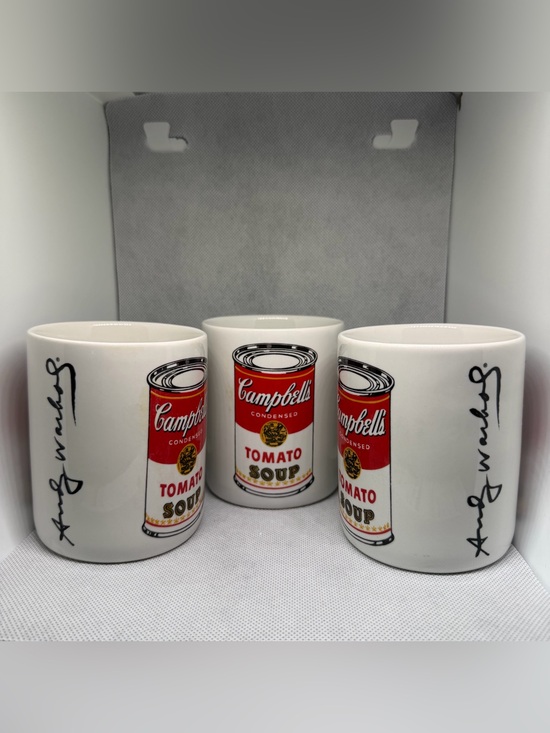 Block Other - Vintage Andy Warhol Block Pop Campbell's Soup Mug Set Of 3